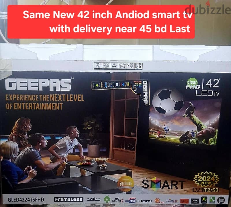 Same new android smart tv 42 inch 45 bd last msg 3670 8372 wts ap 2