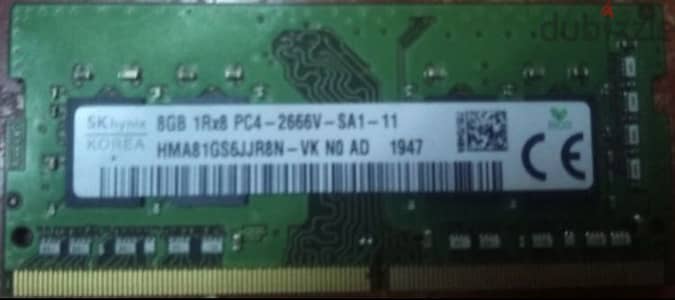 Used Laptop ram DDR4 2600  For sale