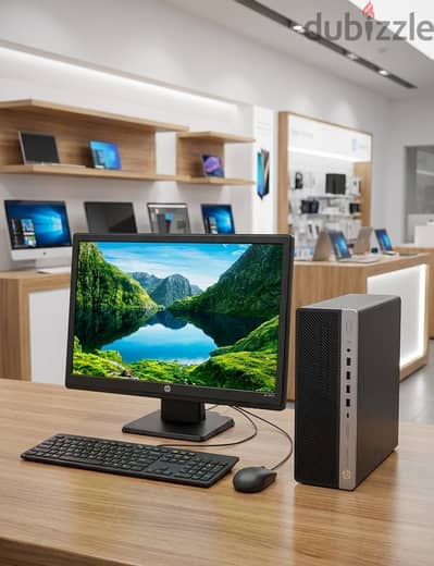 HP Intel Core i7 9th Generation Computer Full Set + HP Wide Monitor