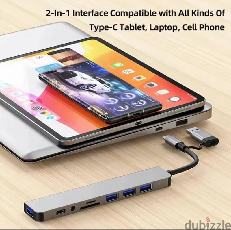 8-in-1 USB 8-in-1 USB Hub Adapter – 4K HDMI, USB 3.0 & SD card Reader 4