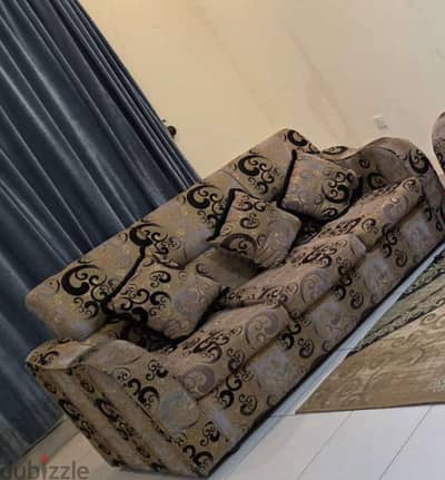 3 Seater Sofa with wooden Table