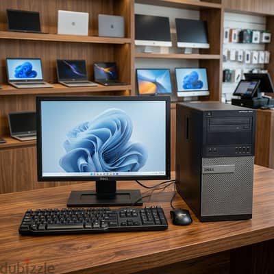 Offer DELL Core i7 WiFi Computer Set with DELL Wide Monitor 16 GB RAM