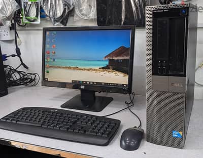 DELL I5 Computer Set 8GB Ram 120GB SSD(SSD 10x Fast) With 19" Monitor