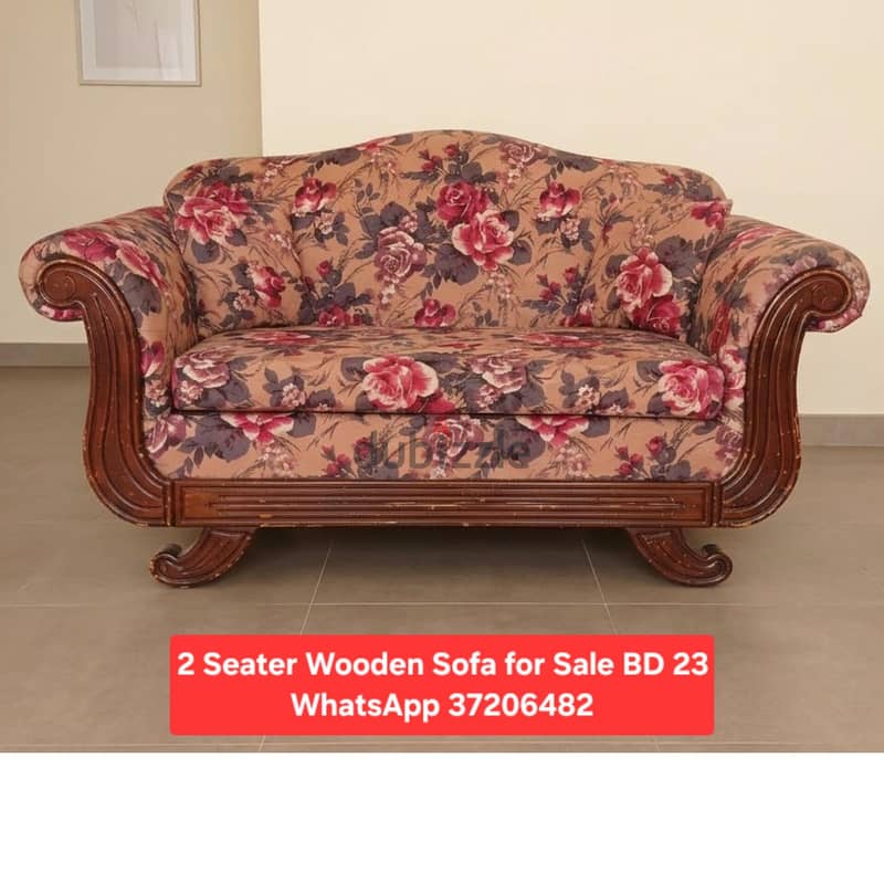 Slightly used Single Bed with mattress & other items for sale 12
