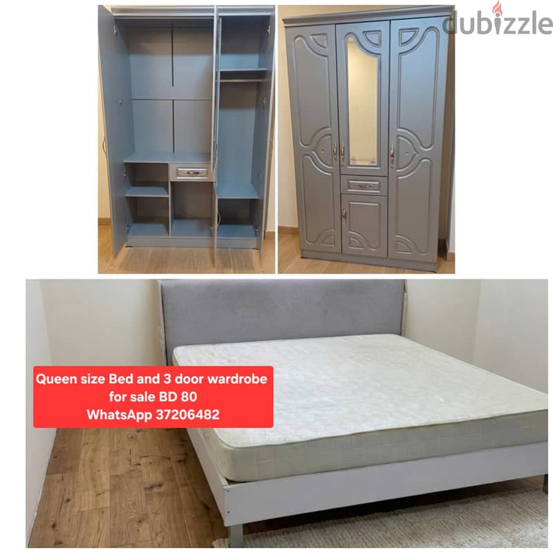 Slightly used Single Bed with mattress & other items for sale 17