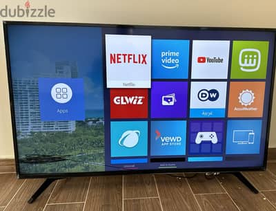 65" inch Hisense smart tv 4k UHD with remote and stand