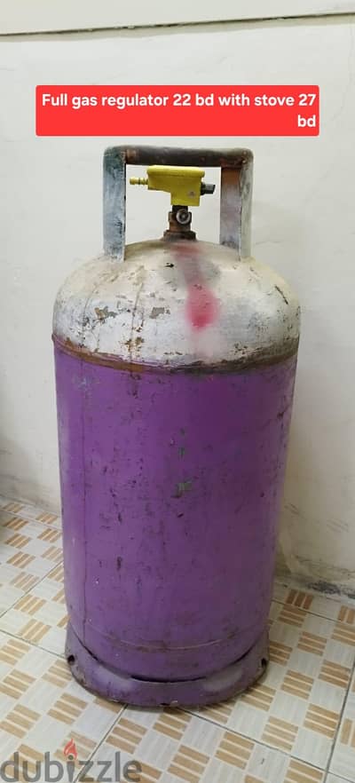 Clynder regulator full gas 22 with stove 27 nsg wts ap