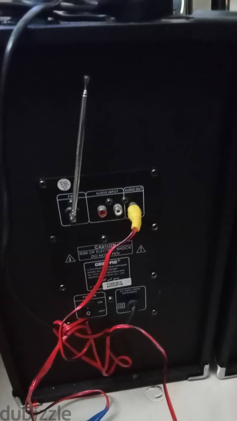 Geepas speakers 2 input chanal 2