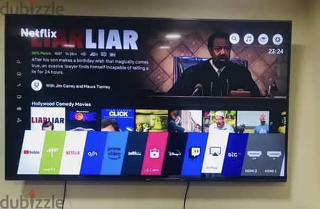 LG 55” inch smart tv 4k UHD  call or WhatsApp 37561487