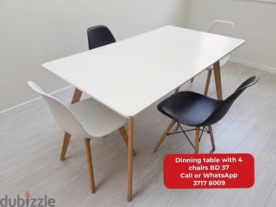 Dinning table and other household items for sale with delivery