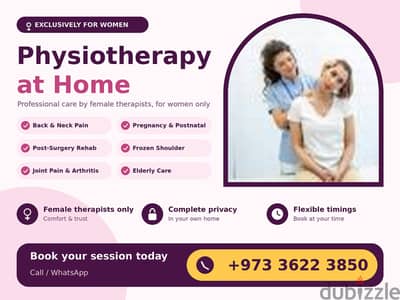 Physiotherapy- Expert Care, Comfortably at Home
