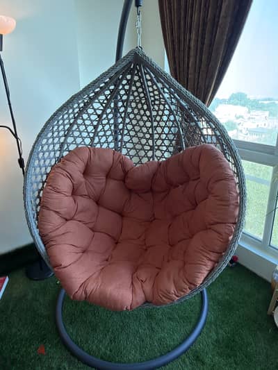ARABIAN HANGING SWING - ORANGE CUSHION