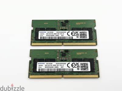 Samsung 16GB (8GBx2) DDR5 5600MHz Laptop RAM | رامات لابتوب