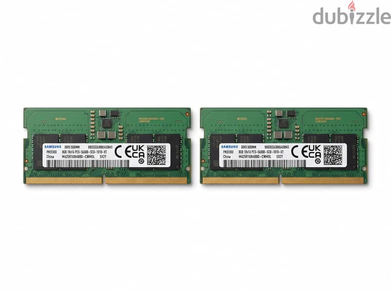 Samsung 16GB (8GBx2) DDR5 5600MHz Laptop RAM | رامات لابتوب 4