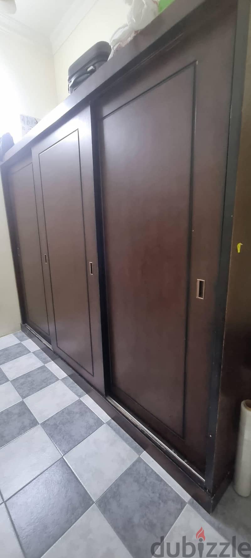 Bed, Cubord, dressing Table with side table for sale 2