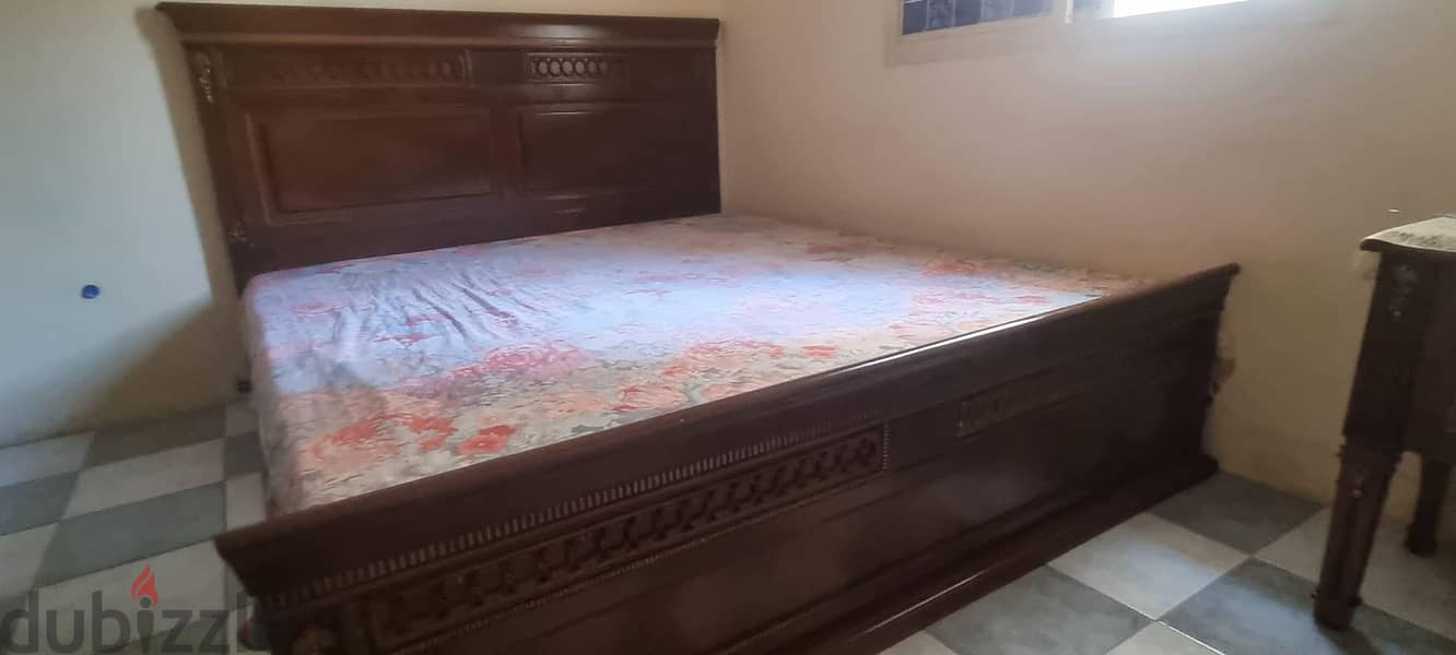 Bed, Cubord, dressing Table with side table for sale 4