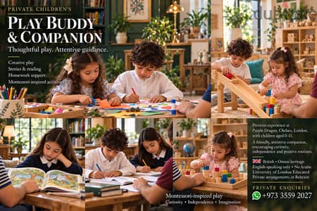 Private Play Buddy for Children | Activities & Homework Support