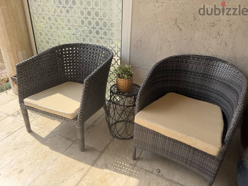 Two chairs with table 45 BHD 2