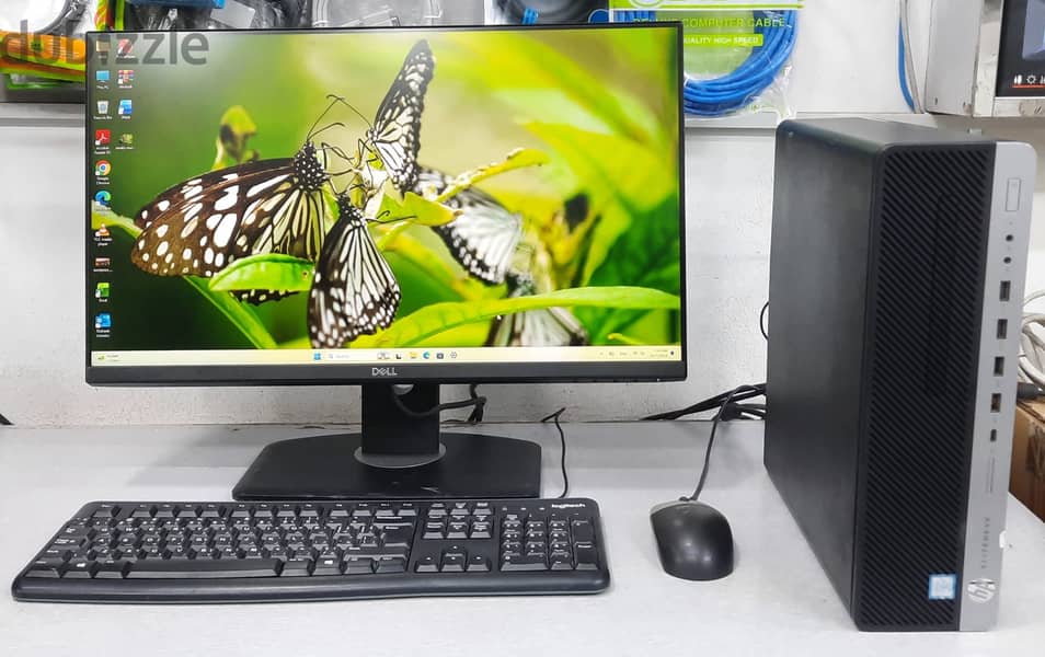 HP Core i7 7th GEN PC 8GB RAM 128GB M. 2 SSD + 500GB HDD 24" FHD Border 2