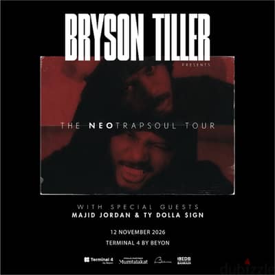Bryson Tiller Bahrain Ticket - 12 Nov (B1)