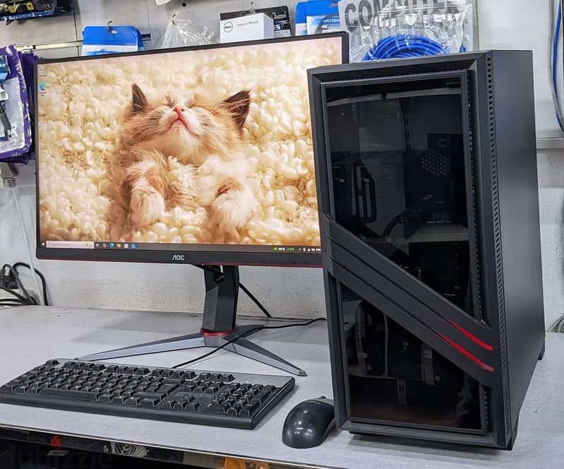 ASUS Gaming Computer Set 27" Gaming 165Hz LED 16GB RAM NVidia 4GB GPU 2
