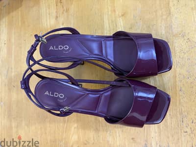 Aldo Original Burgundy Block Heels