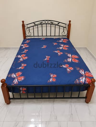 Double Bed with Mattress for Sale