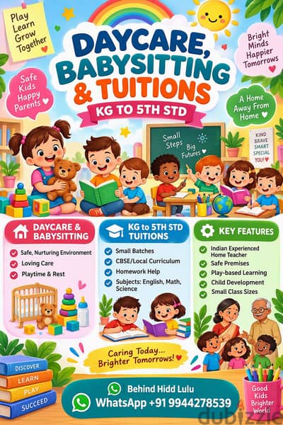 Babysitting tuitions available behind Hidd Lulu