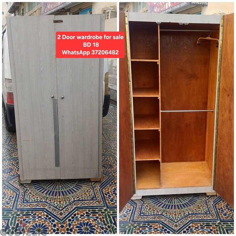 2 Door wardrobe and other items for sale with Delivery 13