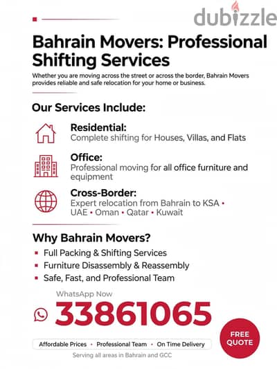 House Moving Company in Manama Bahrain