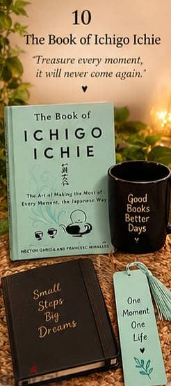 books with bookmark dairy n mug