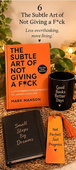 books with bookmark dairy n mug 6