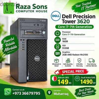 Dell Precision Tower 3620 Core i7-7th Generation