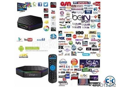4K Android TV BOX RECIEVER(Live TV channels without Dish)Smart TV box