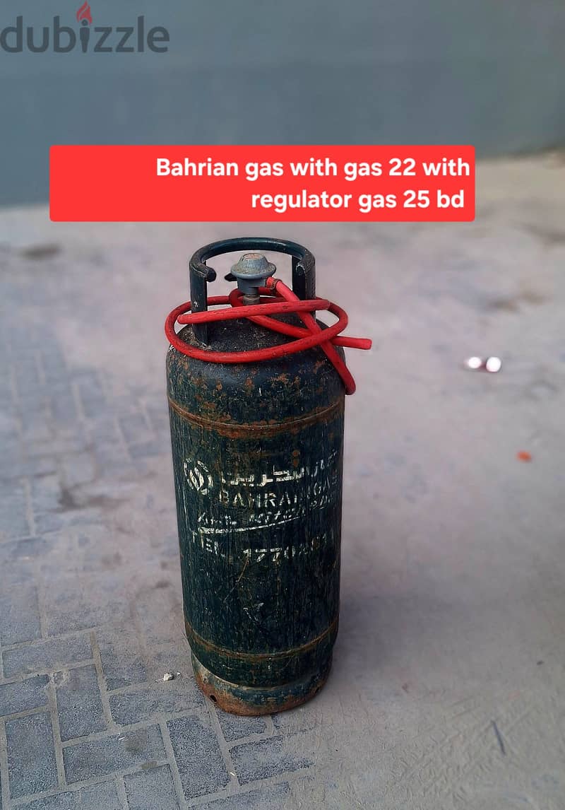 Bah gas both filed gas 22 each with regulator gas 25 each msg wts ap 1