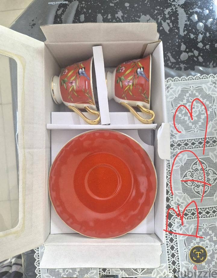 Coffee and tea cups and saucer 2