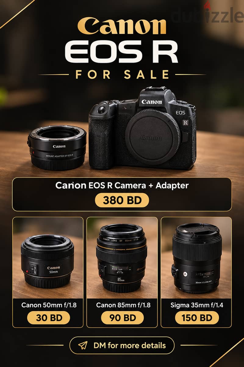 Canon eos r, canon 85mm, canon 50mm, sigma35mm 7