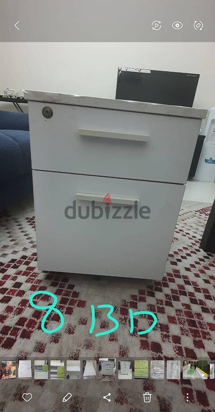 أثاث مكتبي ومنزلي بحالة شبة جديدة  Office and home furniture semi new 2
