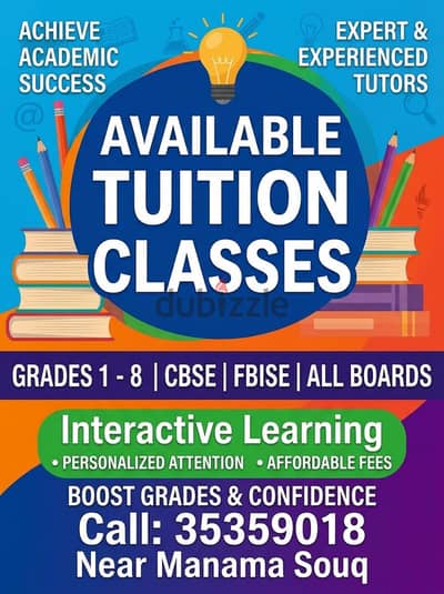 Tution Classes available
