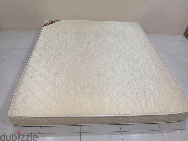 King size bed with medicated mattress side tables 3