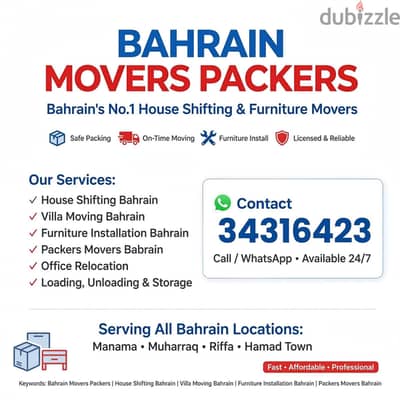 Home shifting Bahrain movers
