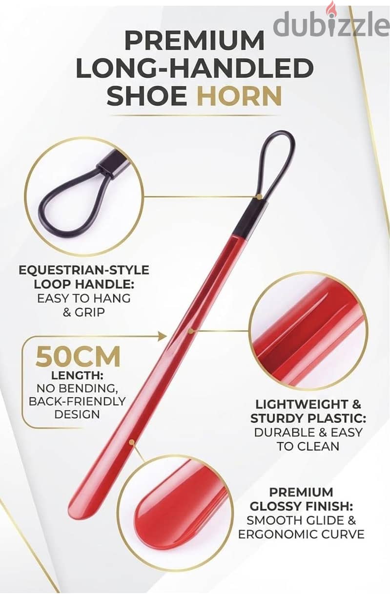 Brand New Long Handle Shoe Horn - 50cm Reach 2