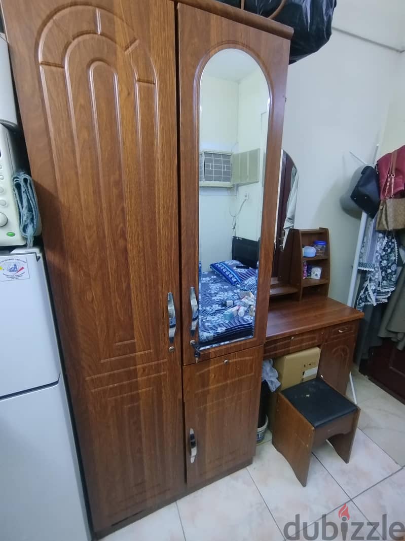 bed and dressing and cupboard for sale 7