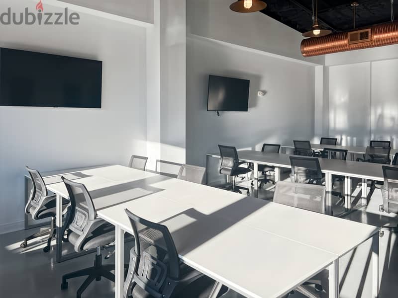 Smart Workspace Options at HQ Sanabis, Al Jazeera Tower 1