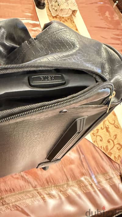 Leather carry/Trolley bag