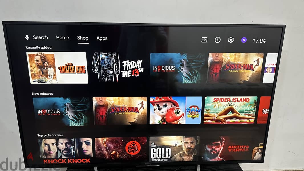 Sony 65" inch smart Android tv 4k ( whatsp only 34248448) 3
