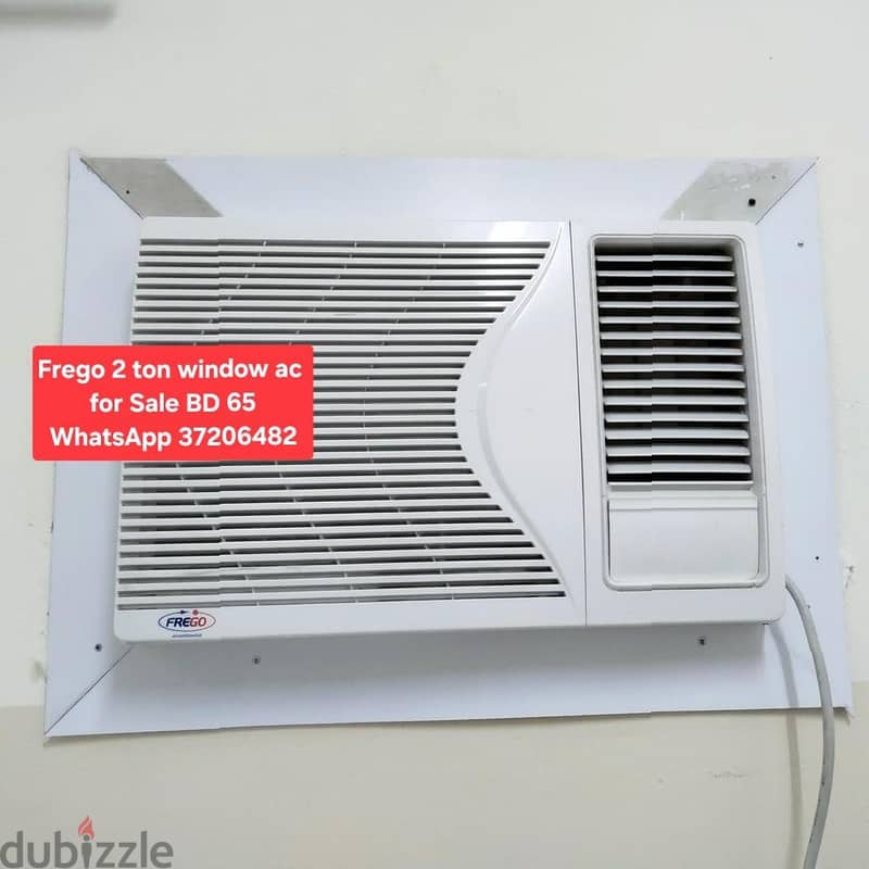 Slightly used window ac and other items for sale with Delivery fixing 2