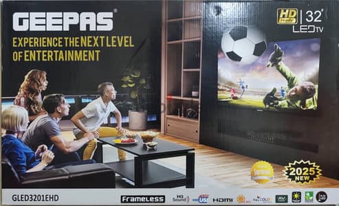 Unboxed / Brand New Geepas 32" HD LED TV (GLED3201EHD) – Never Used