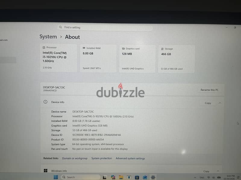 Lenovo ThinkPad T15 Gen 1 | Core i5 10th Gen 1