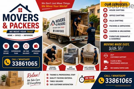 Movers Villa flat office shiftng lowest cost